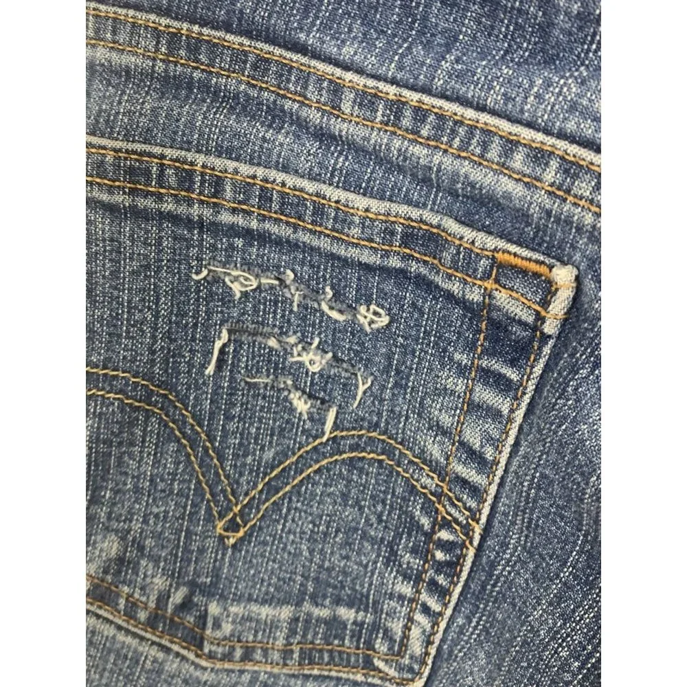Women's Vintage Levi's 550 Distressed Cut‎ Off Jean Shorts High Waist size 31”